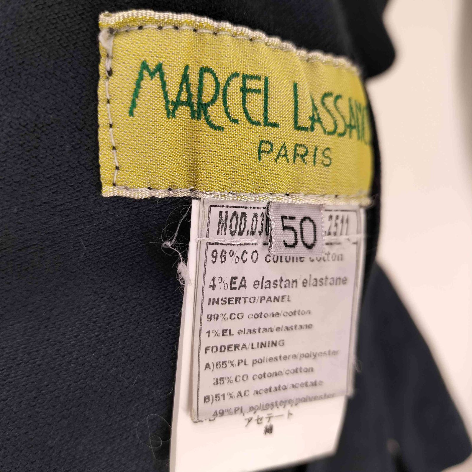 マルセルラサンス MARCEL LASSANCE 3Bシングルテーラード