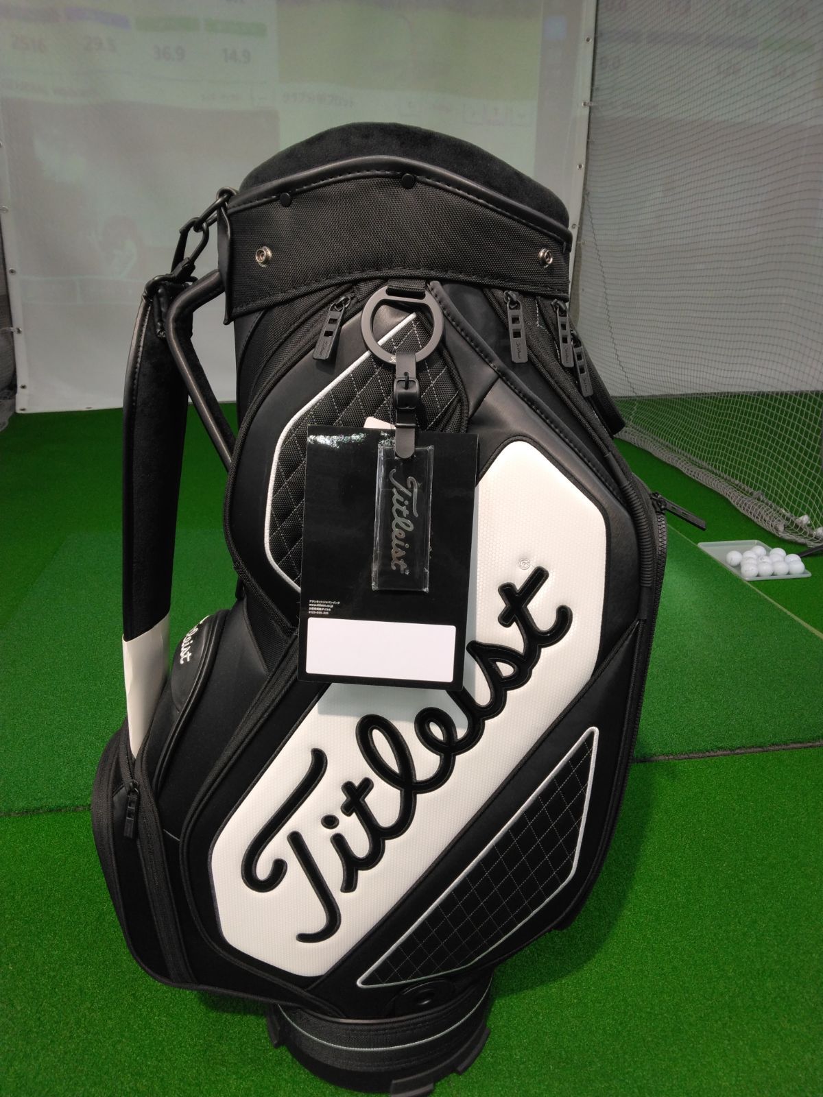 CB タイトリスト Titleist キャディバッグ メンズ ジェットブラック ミッドサイズ キャディバッグ TB20SF4 浦安店