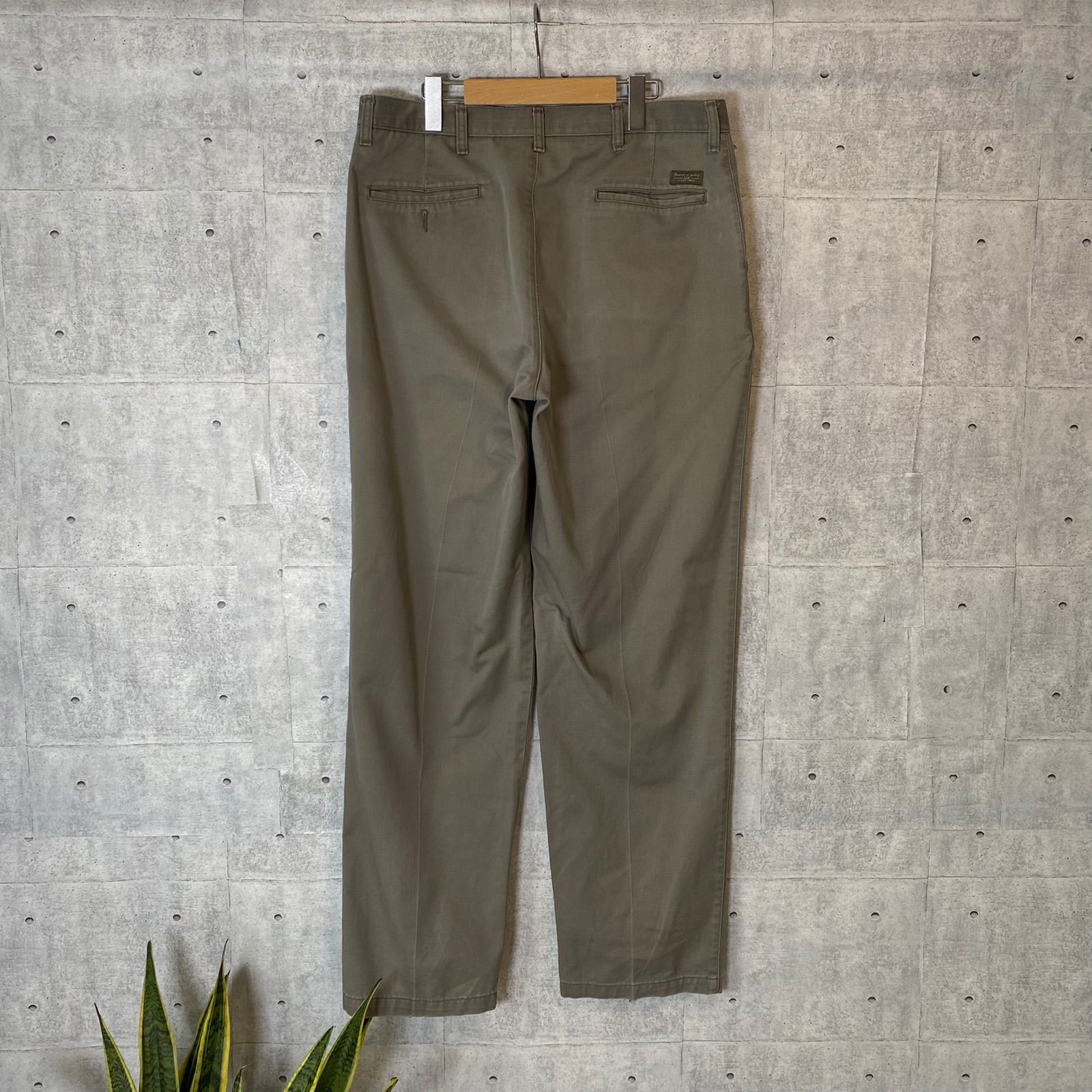 FB175 Lee 90s ワイドチノパン センタープレス ダボパン W34