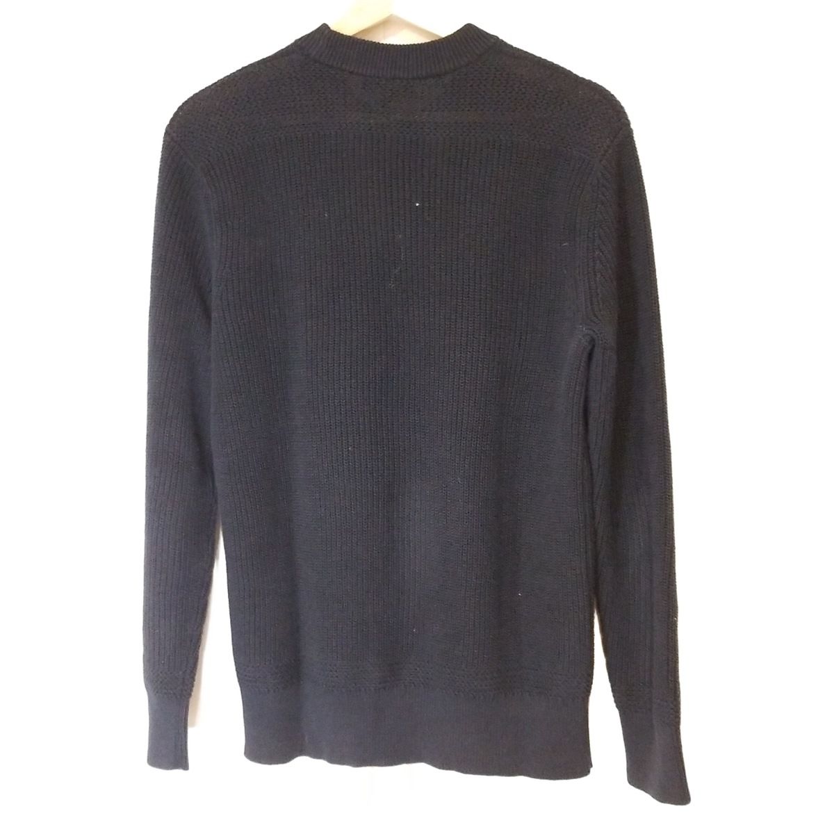 theory セオリー 長袖セーター サイズS メンズ - ダークネイビー クルーネック|麻|コットン