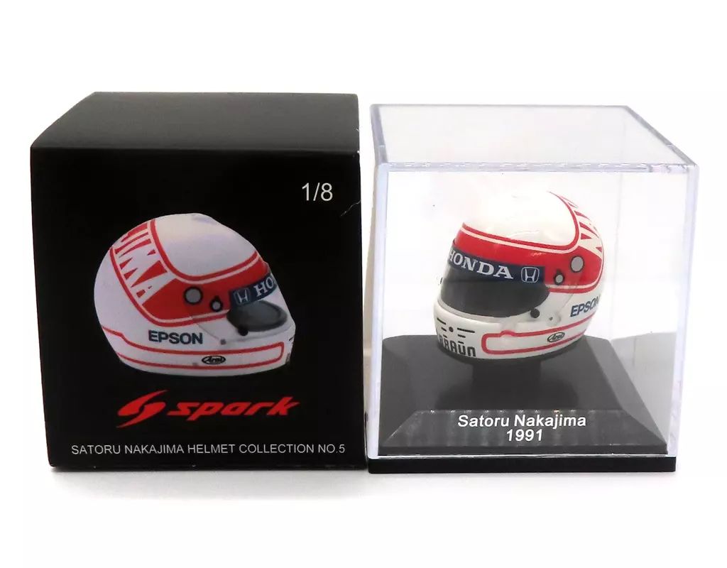 中古】ミニカー 1/8 SATORU NAKAJIMA 1991 「SATORU NAKAJIMA HELMET