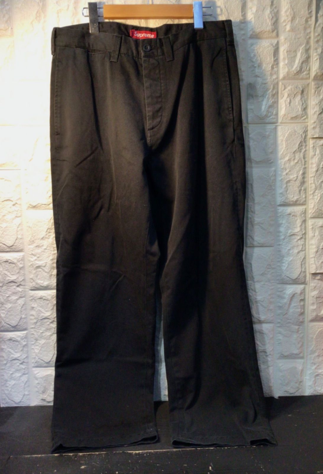 Supreme 24SS COTTON LOGO Wide Pants