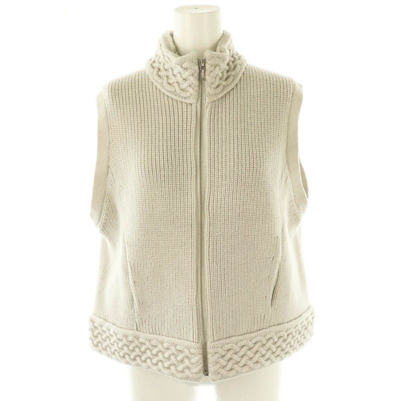 ダーマコレクション dama collection ニット切替ダウンベスト