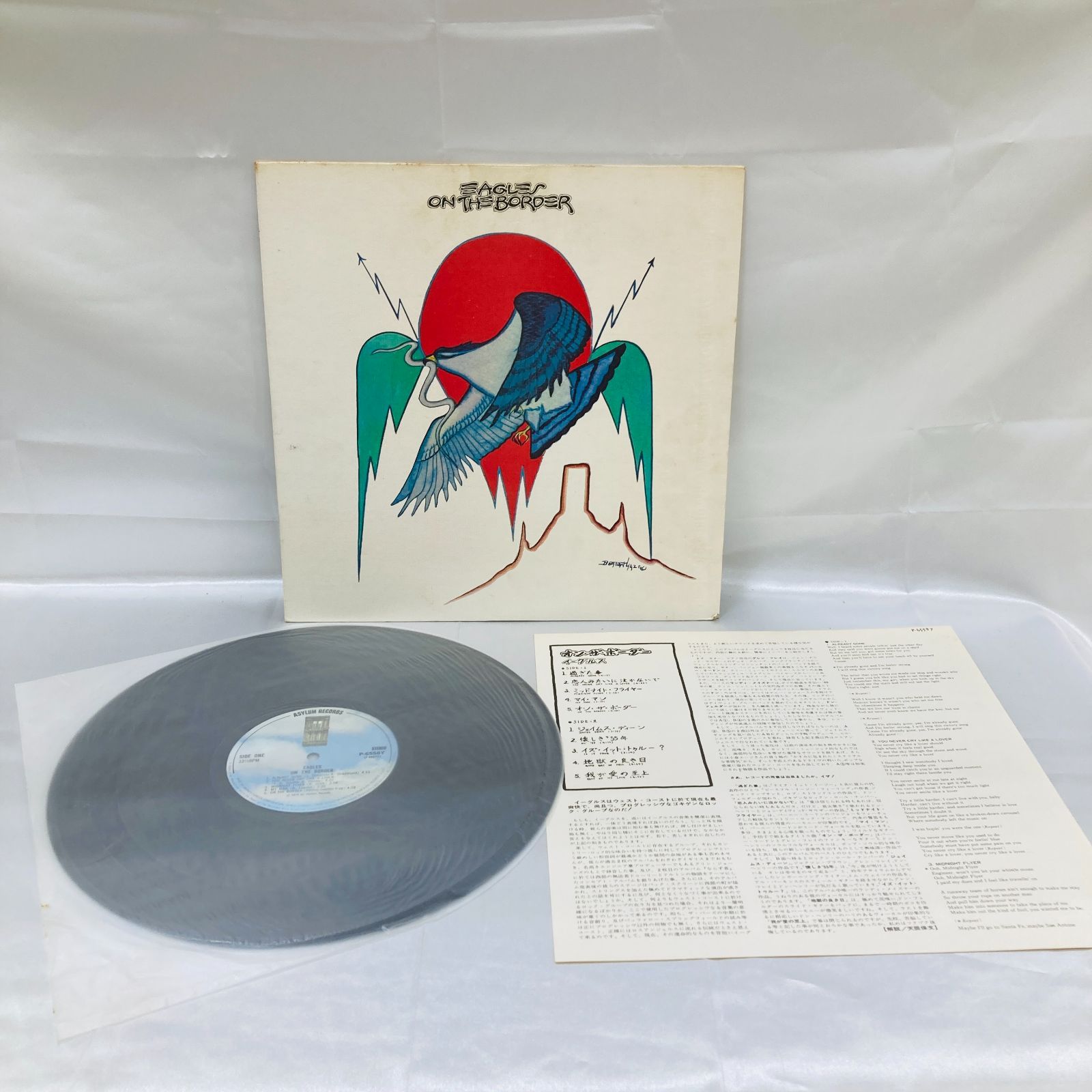 A【希少】LP レコード Eagles イーグルス オン・ザ・ボーダー On
