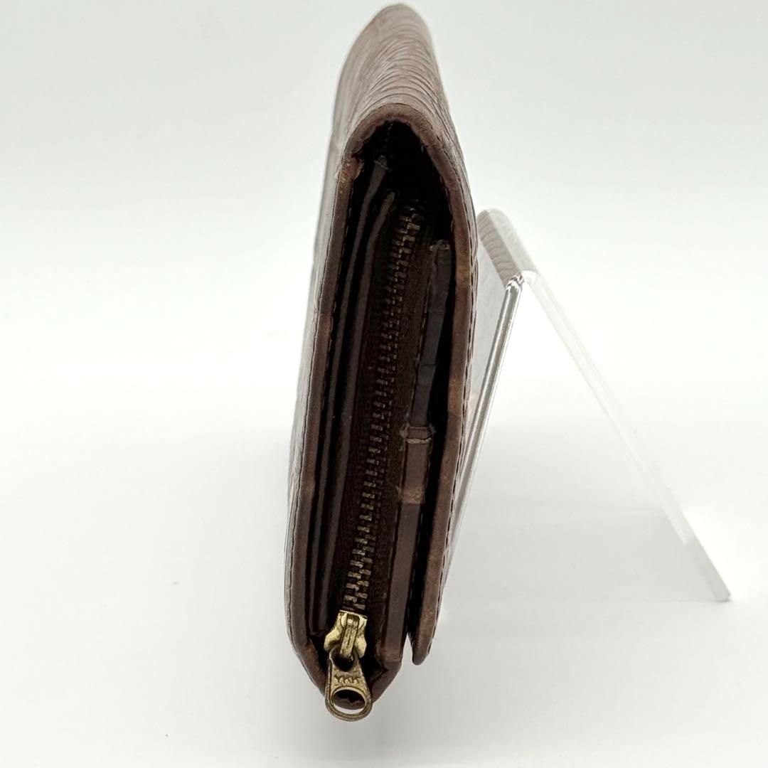 【美品】VivienneWestwood　長財布　ラウンドファスナー　クロコ型押 美品】VivienneWestwood 長財布 ラウンドファスナー クロコ型押