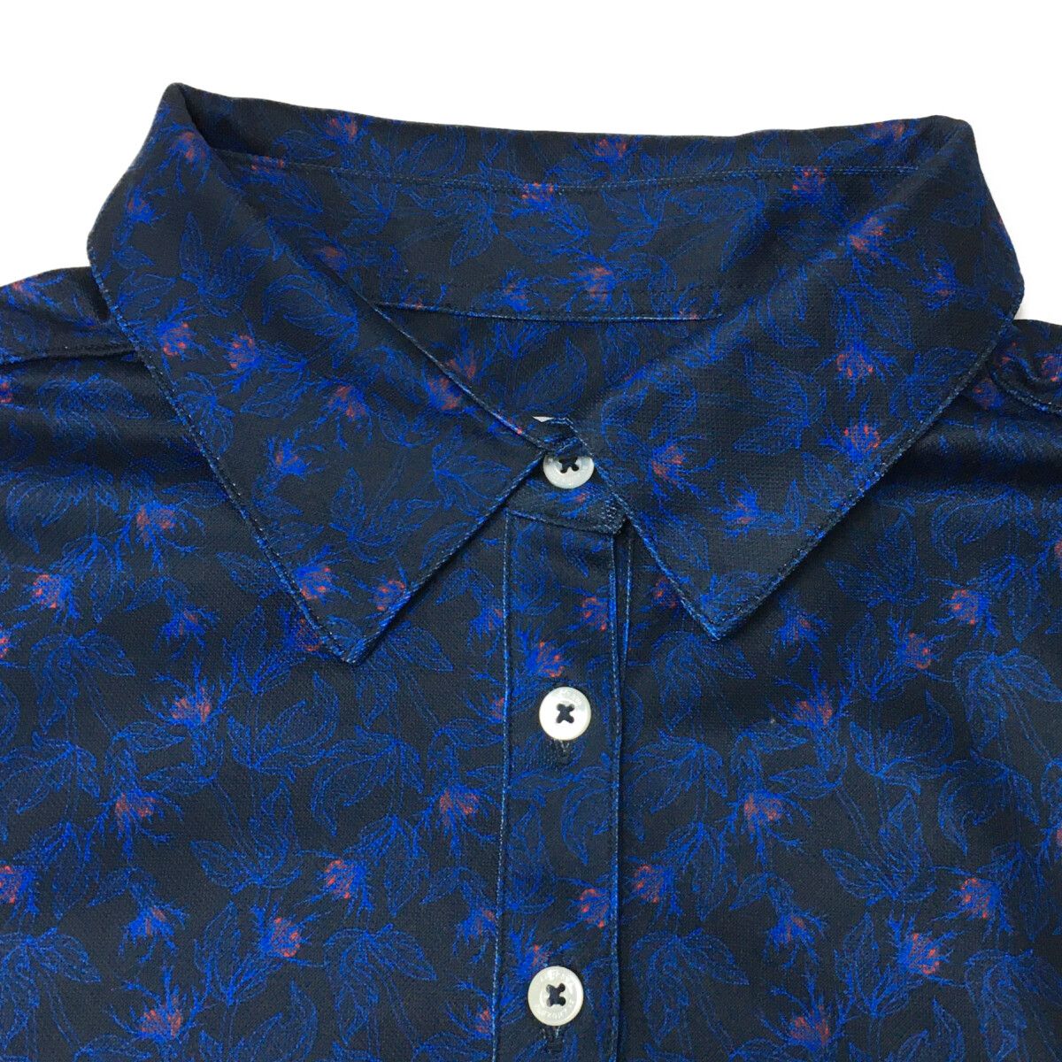 【新品未使用】St  ANDREWS メンズ長袖ポロシャツ(Ｌ）紺 長袖ポロシャツ LL ネイビー St ANDREWS 長袖シャツ LL