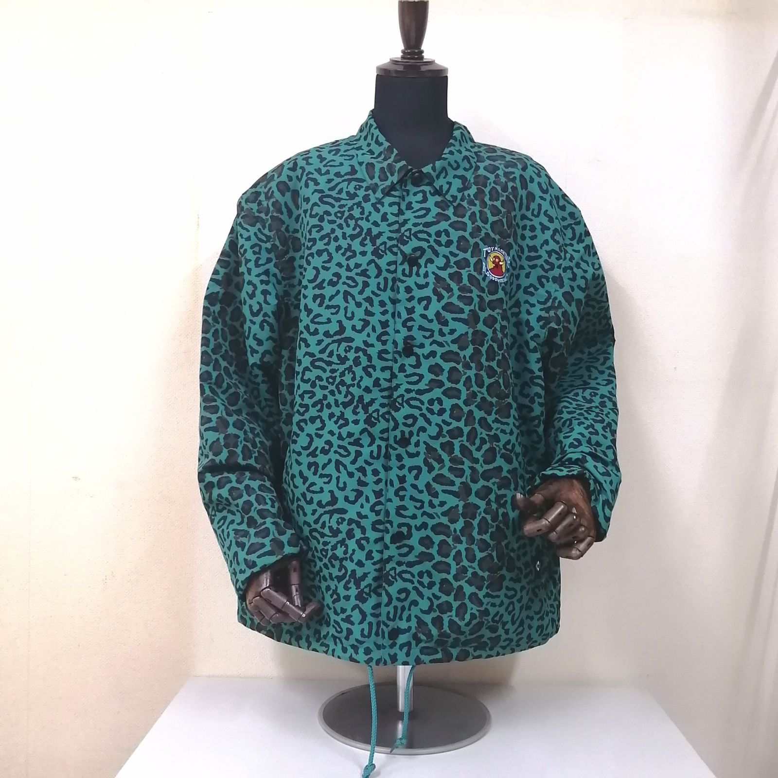 新作】【toy machine／トイマシーン・LEOPARD COACH JACKET（グリーン