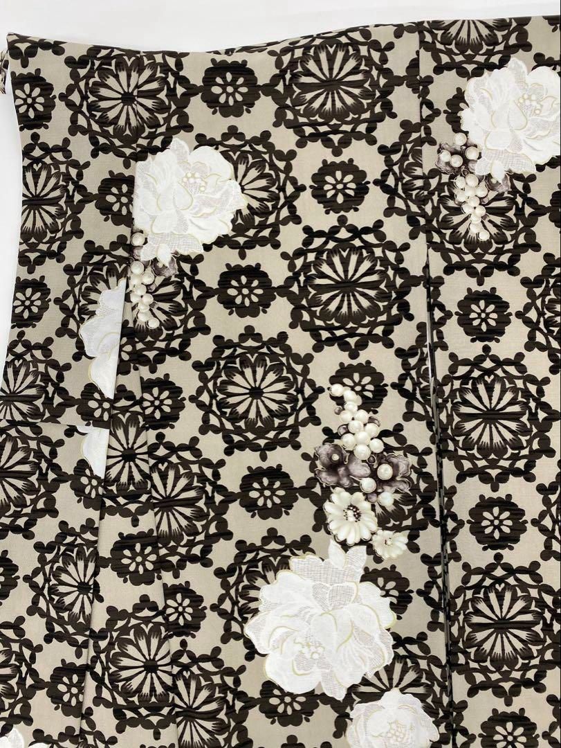 2尺袖 ブランド ポリエステル着物 ジャパンスタイル 金彩 袴用