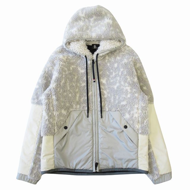 極美品 22AW モンクレール グルノーブル MONCLER GRENOBLE ボア ナイロン 切替 ジャケット ブルゾン ロゴ アウトドア  H20978G00002 サイズXL ライトグレー系 メンズ - メルカリ