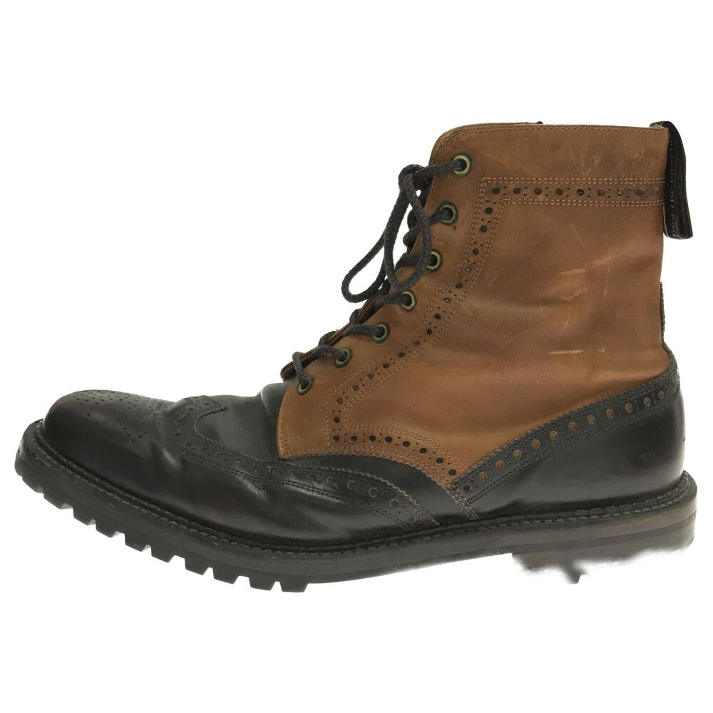 「#期間限定」のおすすめ人気ランキング foot the Y2K サイドジップ厚底ウィングチップブーツ coacher 構える 靴