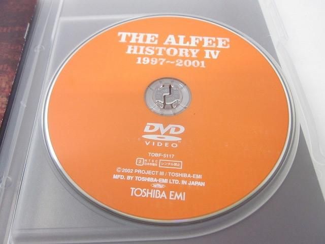 人気 THE ALFEE HISTORY IV DVD 1997〜2001 THE ALFEE DVD HISTORY Ⅳ