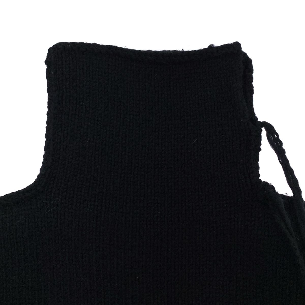 B Yohji Yamamoto ビー ヨウジヤマモト 20AW 7G RIB PANTSANEL RIB TURTLE A タートルネックニット セーター NR-K53-184 ブラック 2 B Yohji Yamamoto ビー ヨウジヤマモト 20AW 7G RIB PANTSANEL RIB
