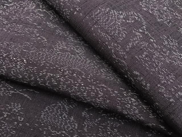 平和屋着物▽上質な紬 単衣 風景文 正絹 逸品 BAAT0149pk