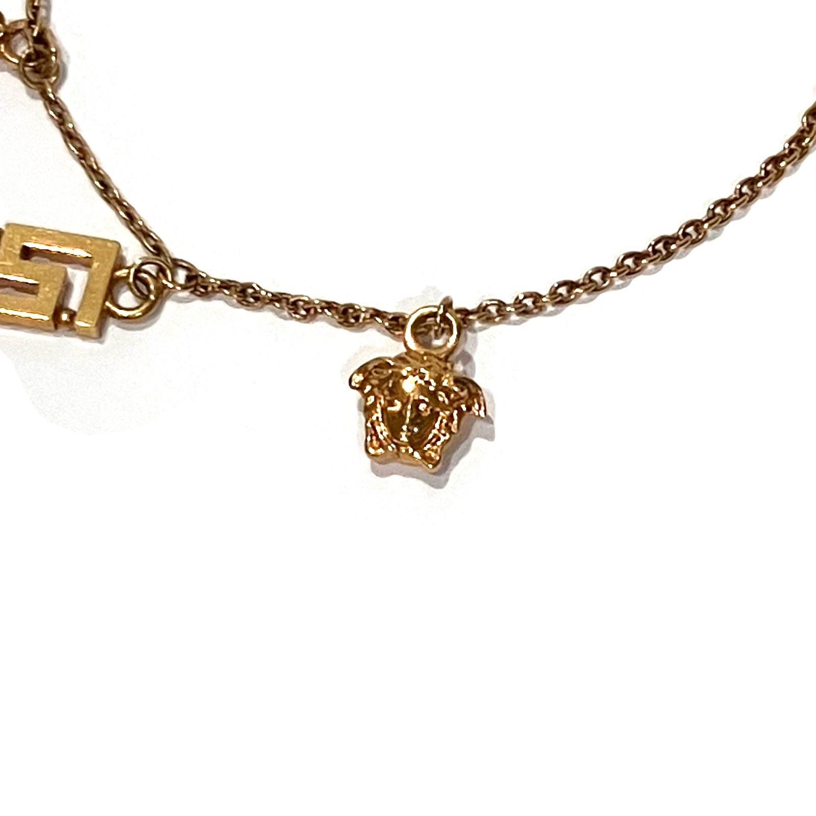 極美品 VERSACE ブレスレットグレカ メデューサ ゴールドカラー 極美品 VERSACE ブレスレットグレカ メデューサ ゴールドカラー