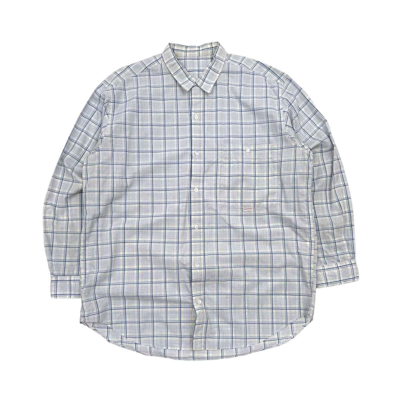 papasチェックシャツ(メンズM) Papas パパス チェック柄 長袖