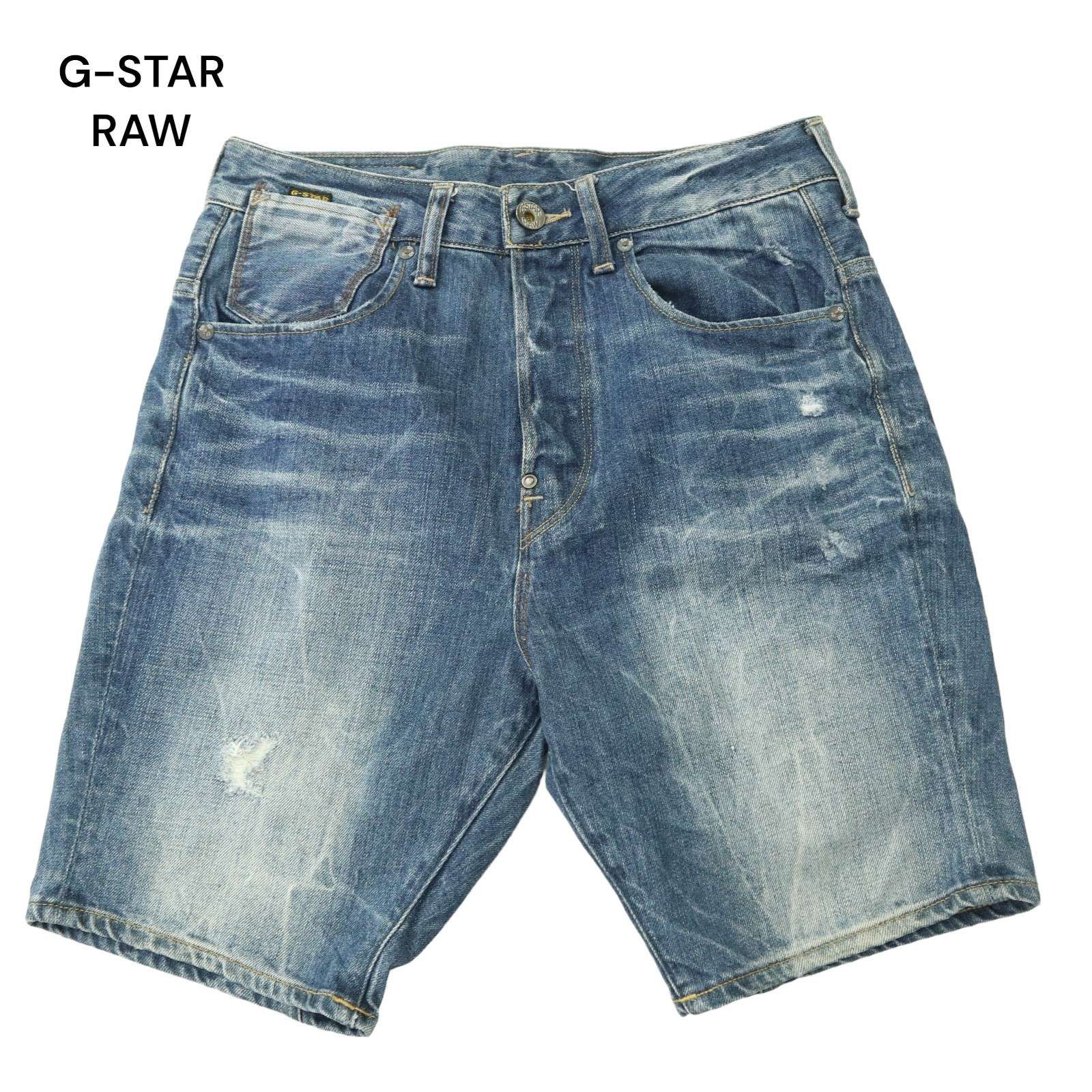 A-Crotch ☆ジースター☆A-CROTCH デニム ハーフパンツ w32/G-STAR RAW 