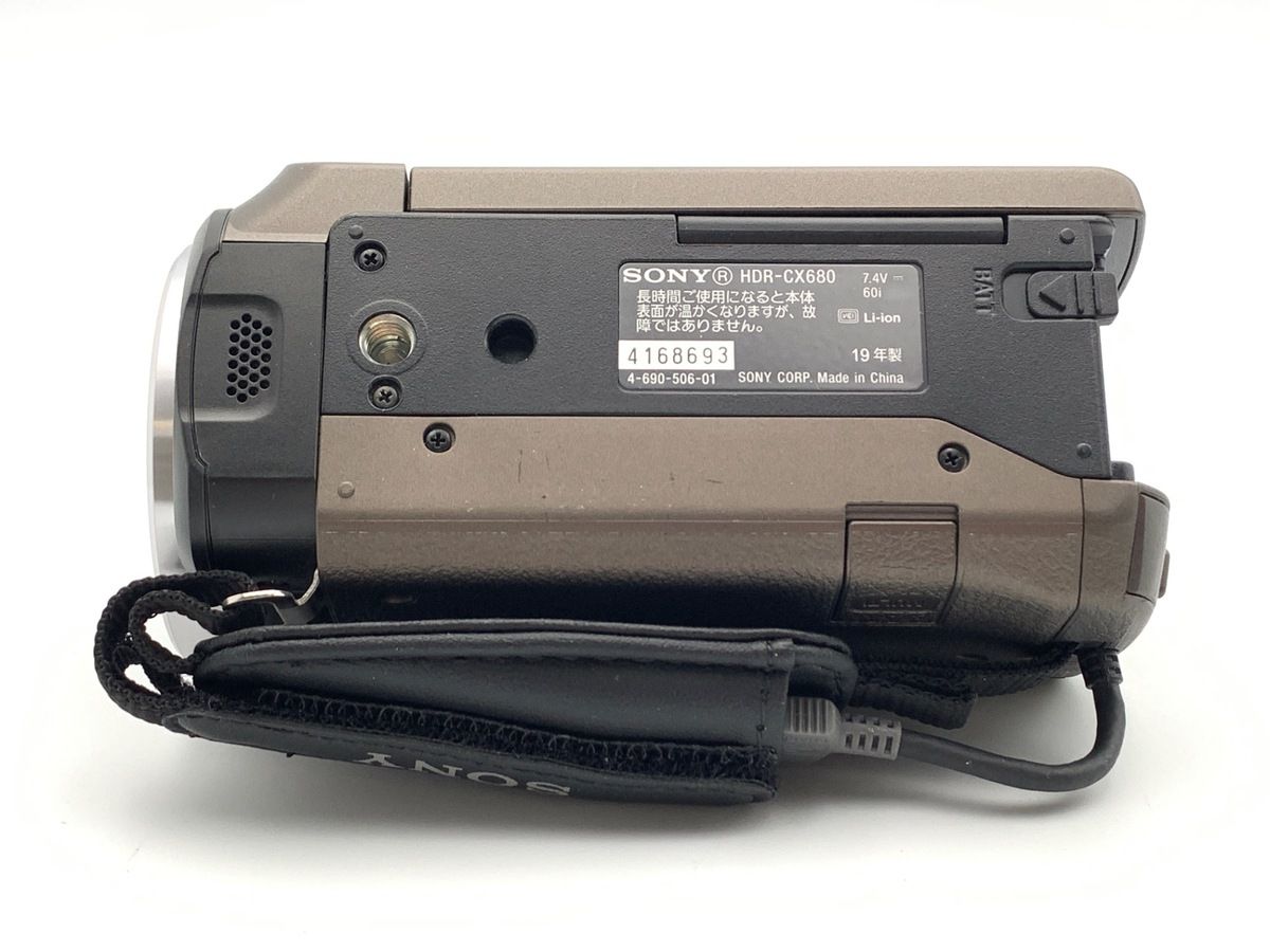 並品 ソニー デジタルHDビデオカメラレコーダー HDR CX 680 TI ブロンズブラウン ドローンカメラ 望遠レンズ