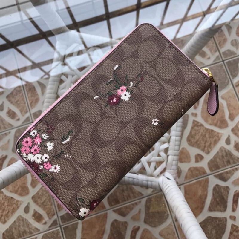 新品 コーチ 長財布 シグネチャー 花柄 おしゃれ レディース