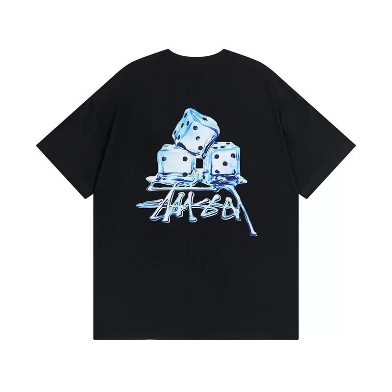 すぐ発送【Stussy】大人気 クルーネックキューブ半袖SSティー STUSSY ステューシー アイスキューブ プリント Tシャツ 2025春夏