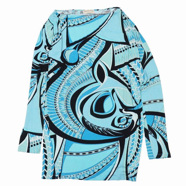 EMILIO PUCCI 総柄 vintage 大きいサイズ 個性的 ポンチョ EMILIO PUCCI 総柄 vintage 大きいサイズ 個性的 ポンチョ