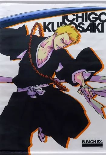 BLEACH 黒崎一護　タペストリー　2本 中古】タペストリー A.黒崎一護(原画展描き下ろしカラーイラスト
