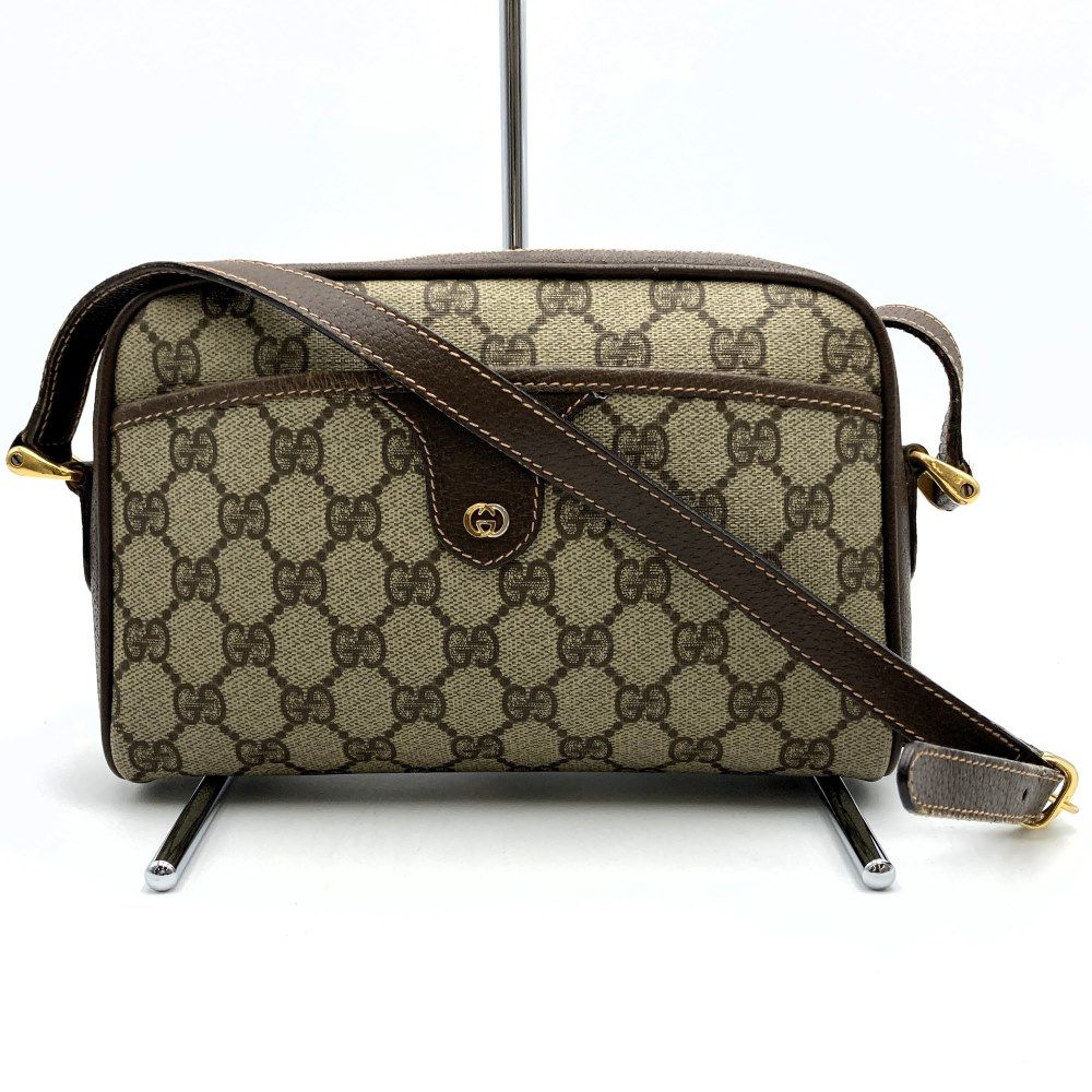 GUCCI グッチ オールドグッチ 001 58 ショルダーバッグ ブラウン 茶色