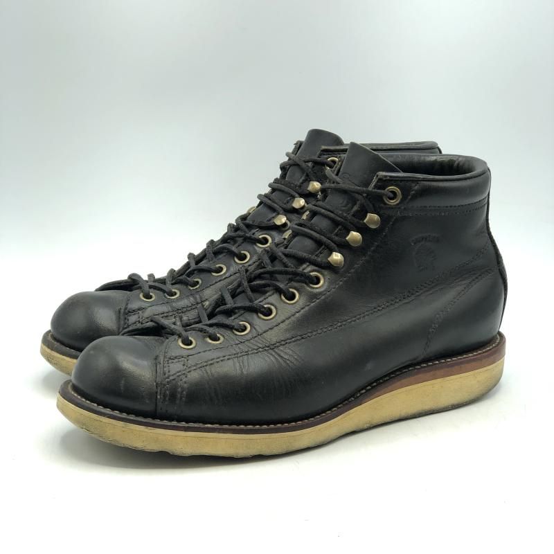 CHIPPEWA ブラックレザーモンキーブーツ 7 1 2EE チペワ 17