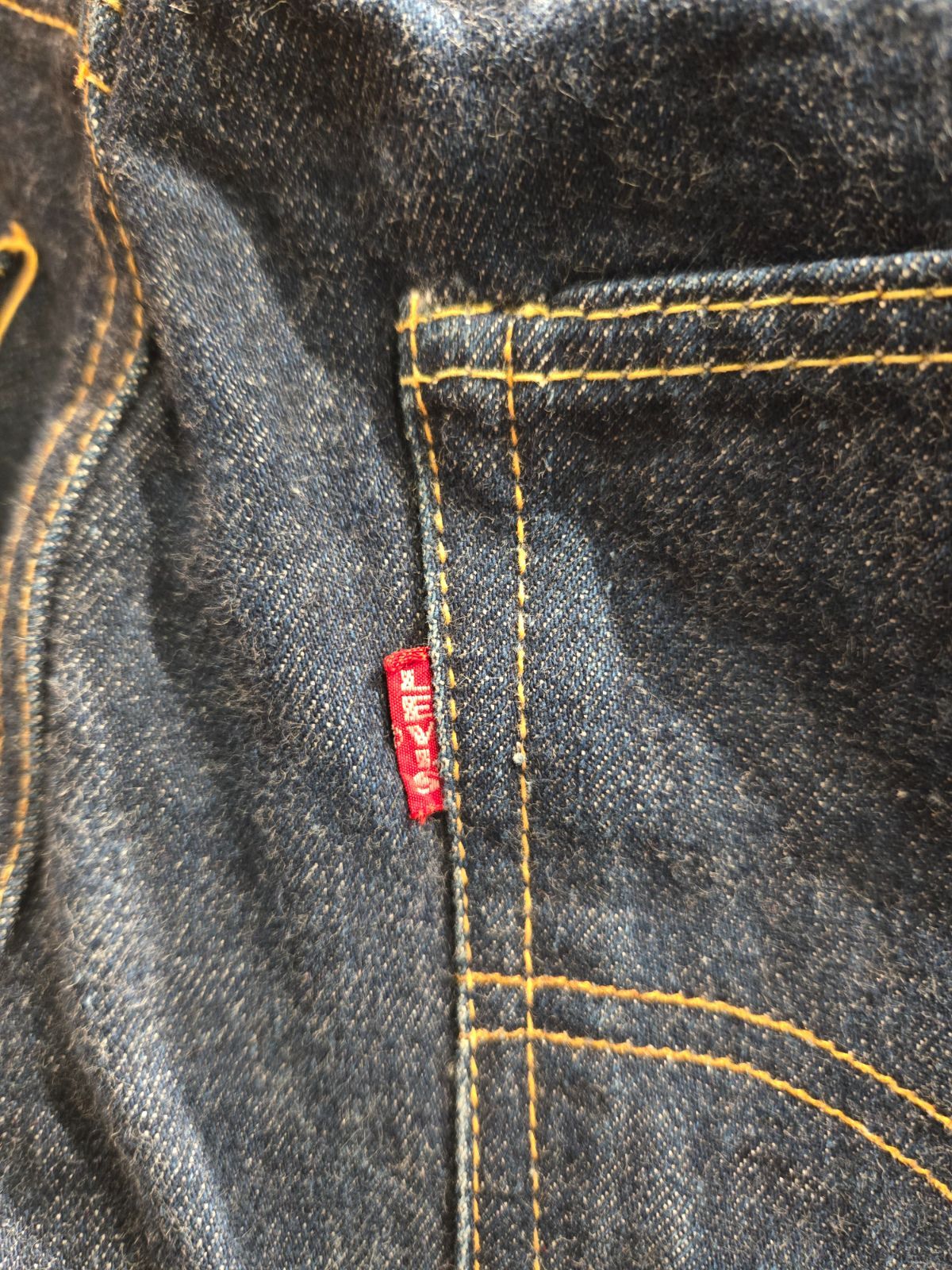 濃紺 bigE 501 W30 ボタン6 Levi's 66前期 赤耳 60's 1960's 60s
