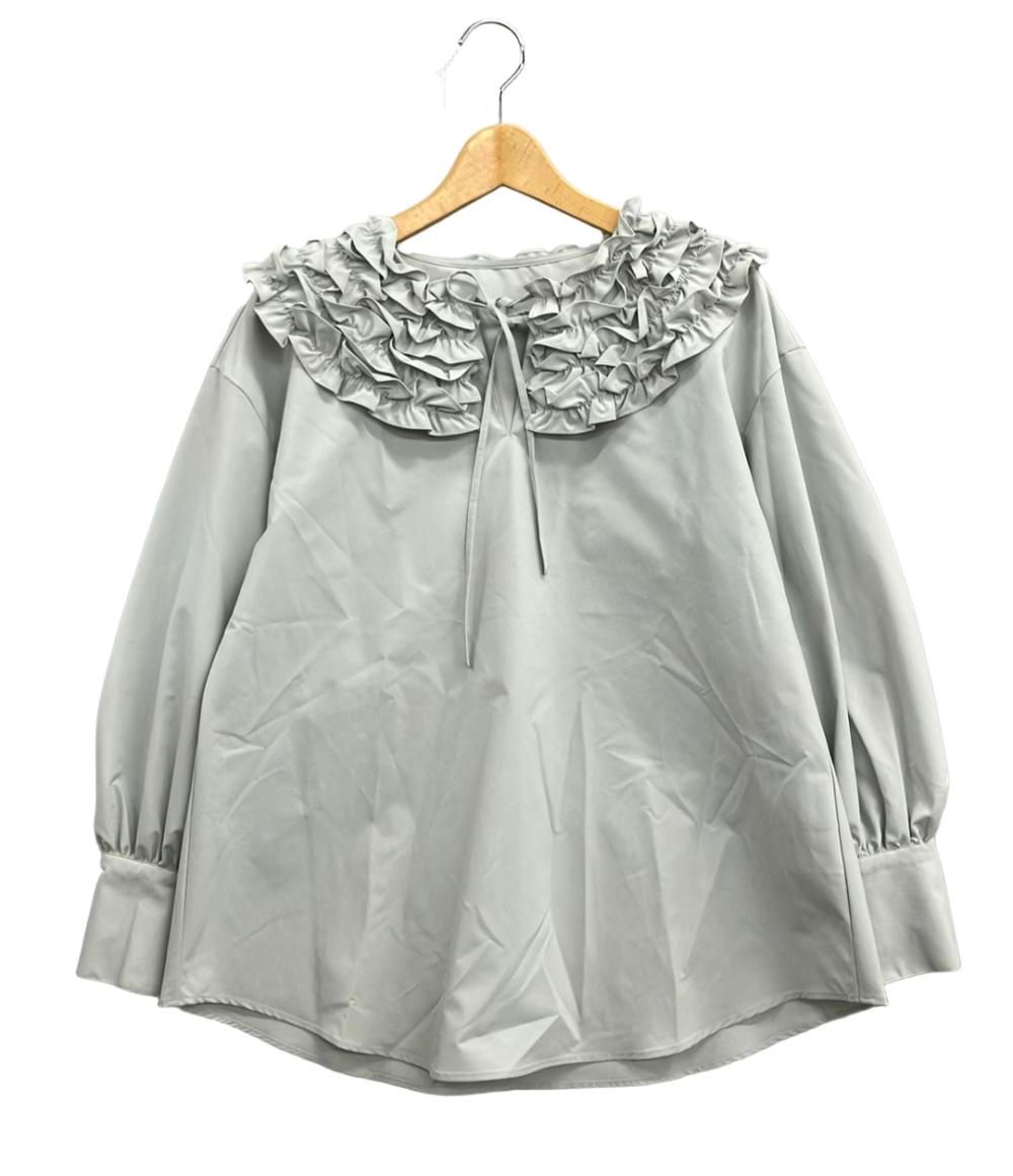 美品 ロミール 長袖ブラウス フリル レディース SIZE F (M) romile 中古 美品 ロミール 長袖ブラウス フリル レディース SIZE F (M