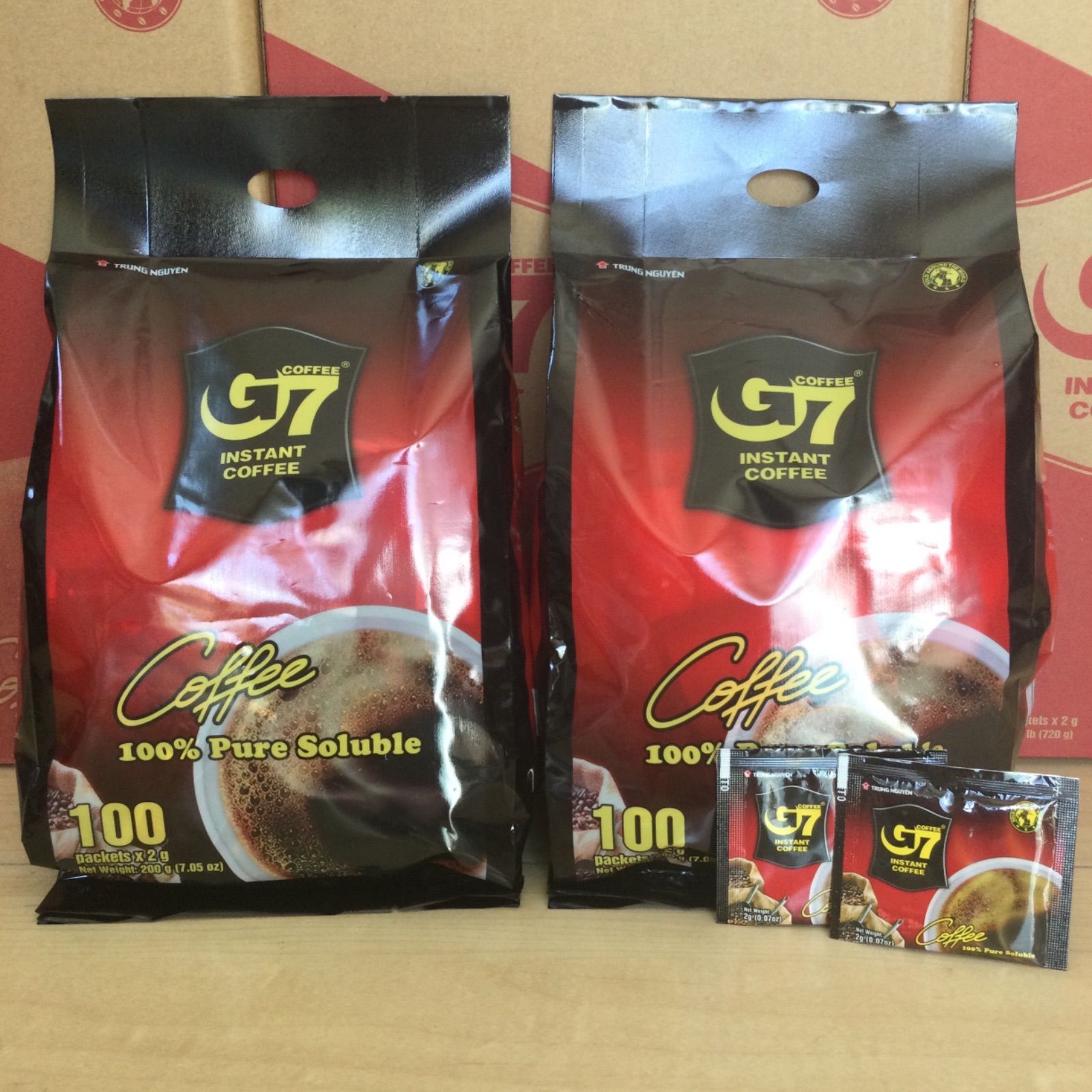 G7ベトナムコーヒー ブラック 正規品 100個x2袋 新入荷 - メルカリ