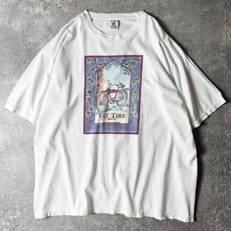 90s Fat Tire 両面 企業 ロゴ プリント 半袖 Tシャツ XL / 90 90s Fat Tire 両面 企業 ロゴ プリント 半袖 Tシャツ XL / 90