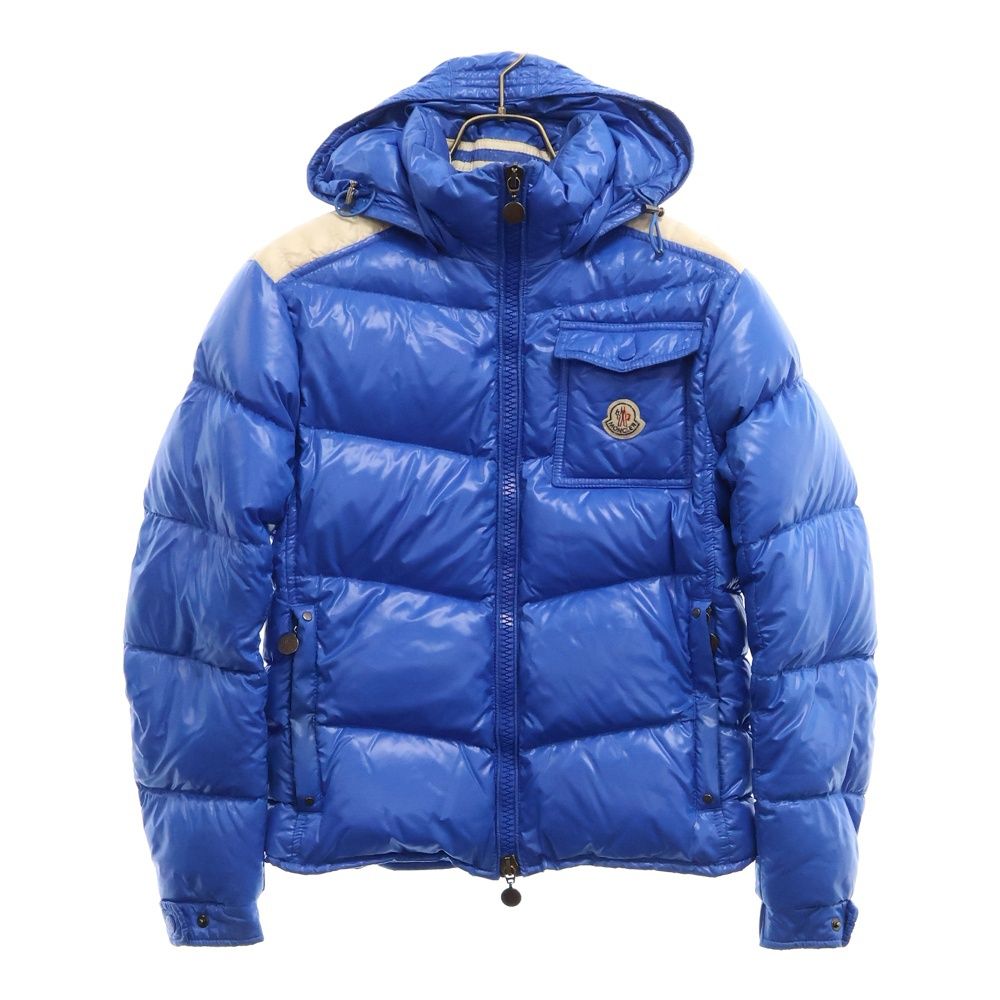 MONCLER フード付きダウンジャケット 青 【公式通販】