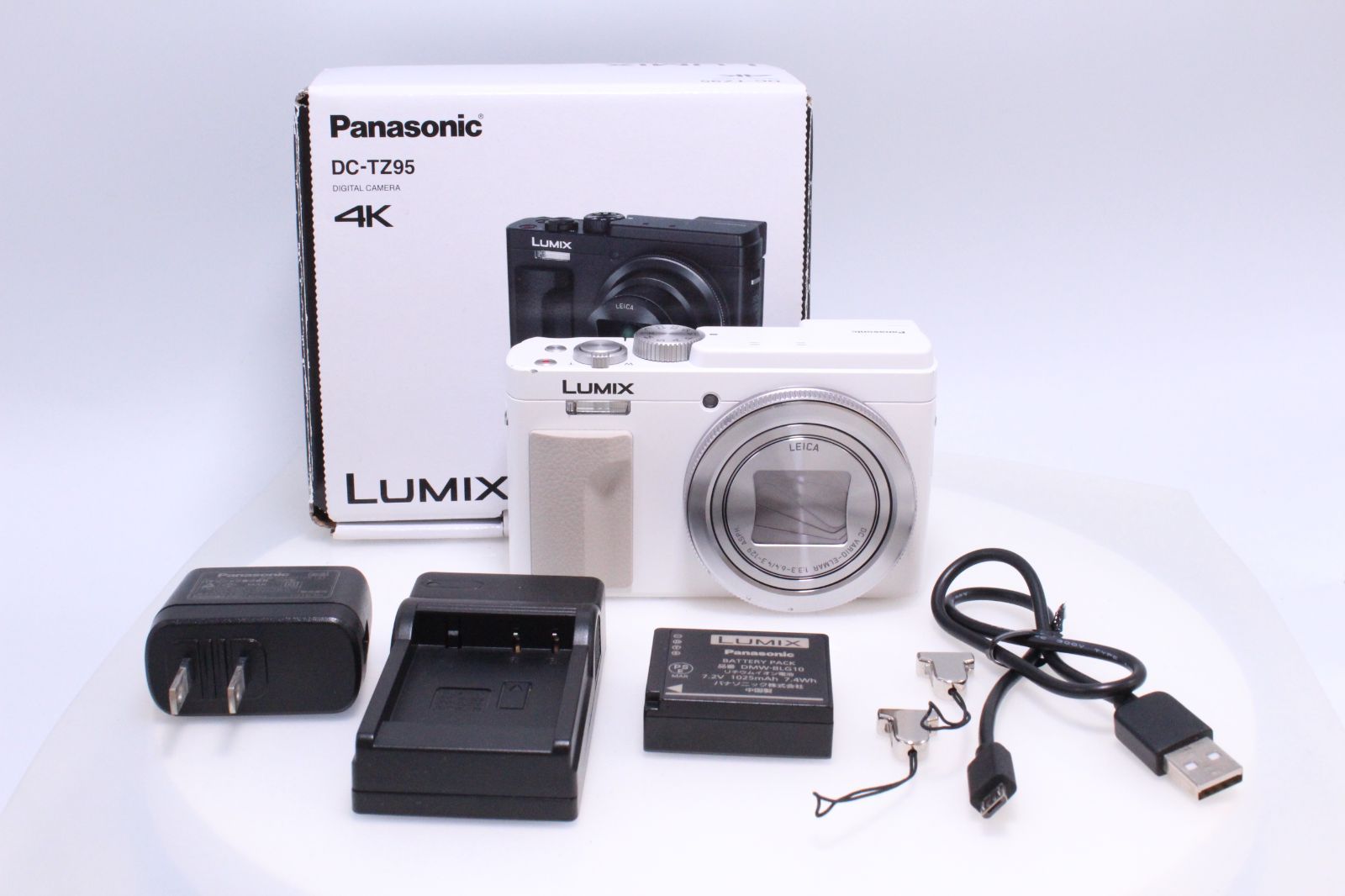 Panasonic DC-TZ95-W ホワイト コンパクトデジタルカメラ LUMIX