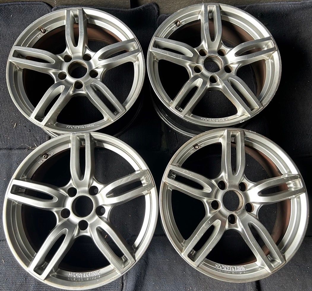 SPORT TECHNIC 社外品 18インチ ホイール4本 8J 55 PCD130 ハブ径約71.5 No.653