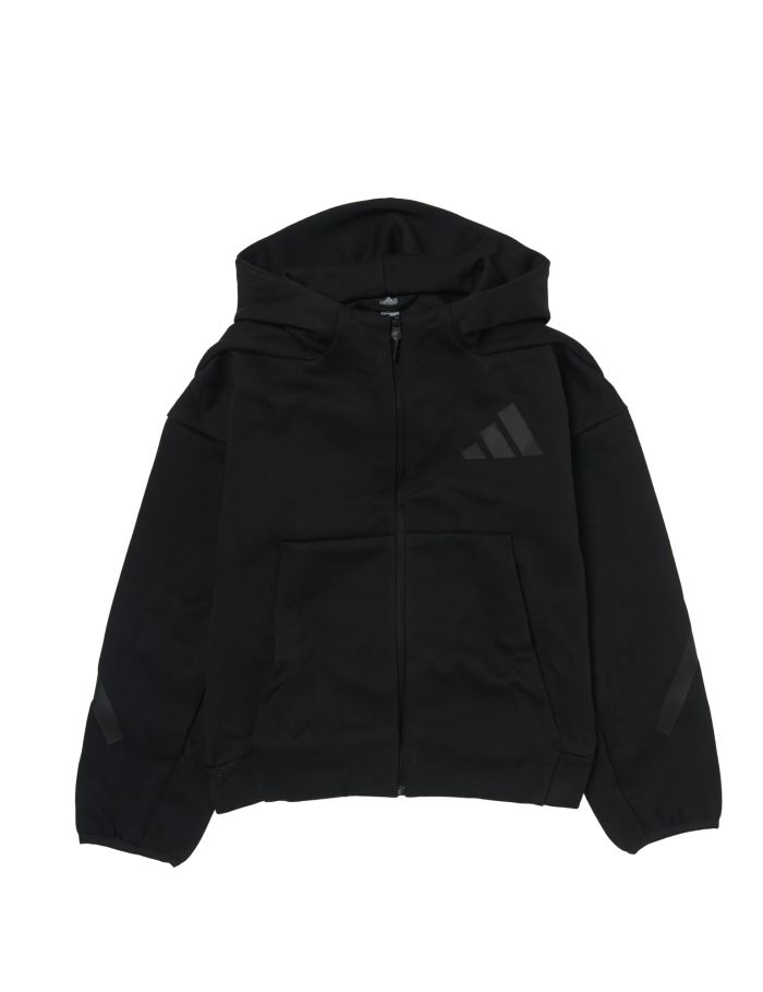 【新品・5営業日で発送】ADIDAS アディダス 43_UZNEFZフーディ (KUI65) 色 : BLK／BLK サイズ : J160 