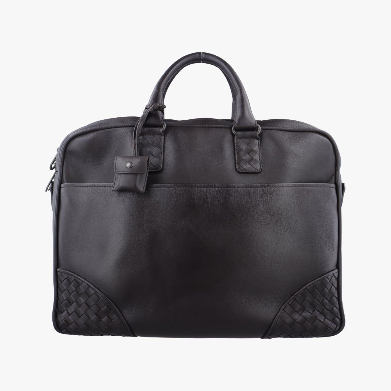 ボッテガヴェネタBottega Venetaイントレチャート ブラック ラムスキン B00442601F