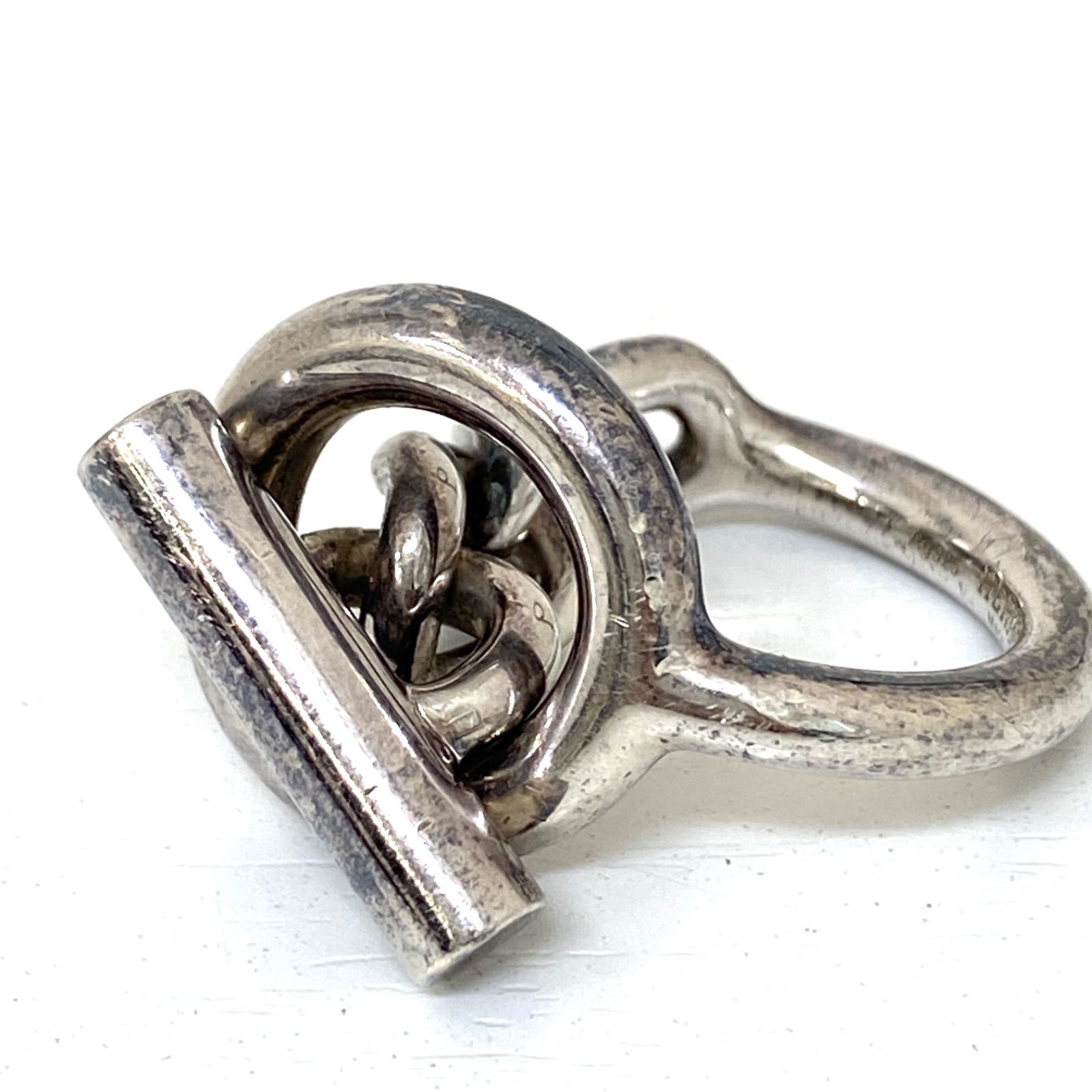 HERMES エルメス リング クロワゼット シルバー サイズ51 メンズ