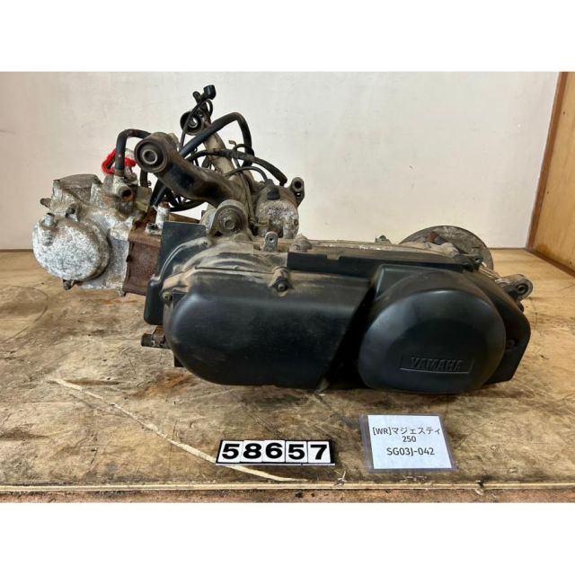 WR 58657 ヤマハ YAMAHA マジェスティ250 SG03J-042 エンジン本体 G312E