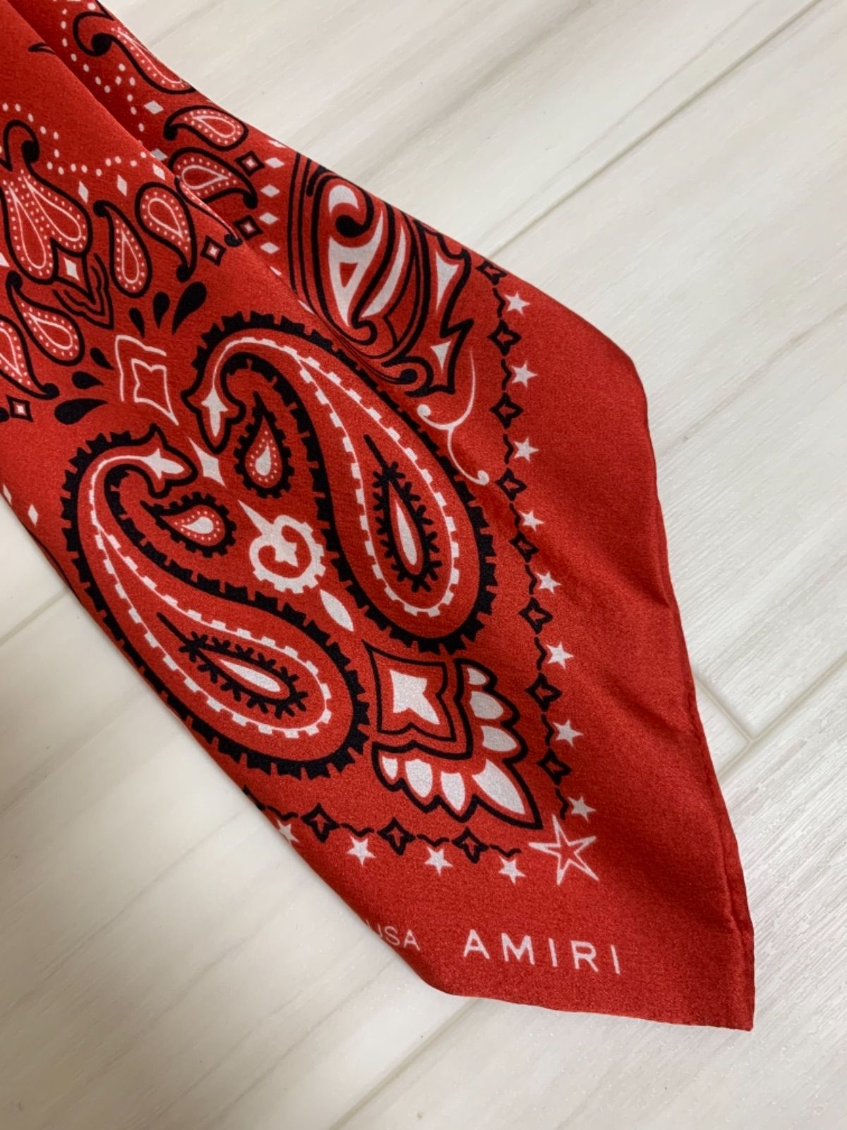 AMIRI アミリ バンダナキーホルダー シルク スカーフ キーリング