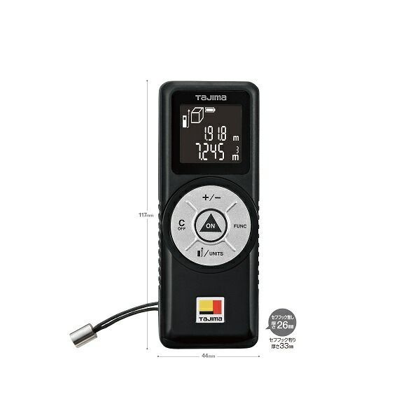  TAJIMA TSFLK-G 03 BK タジマセフレーザー距離計G 03ブラック セフ着脱式レーザー距離計 レベルチェッカー 計測 検査