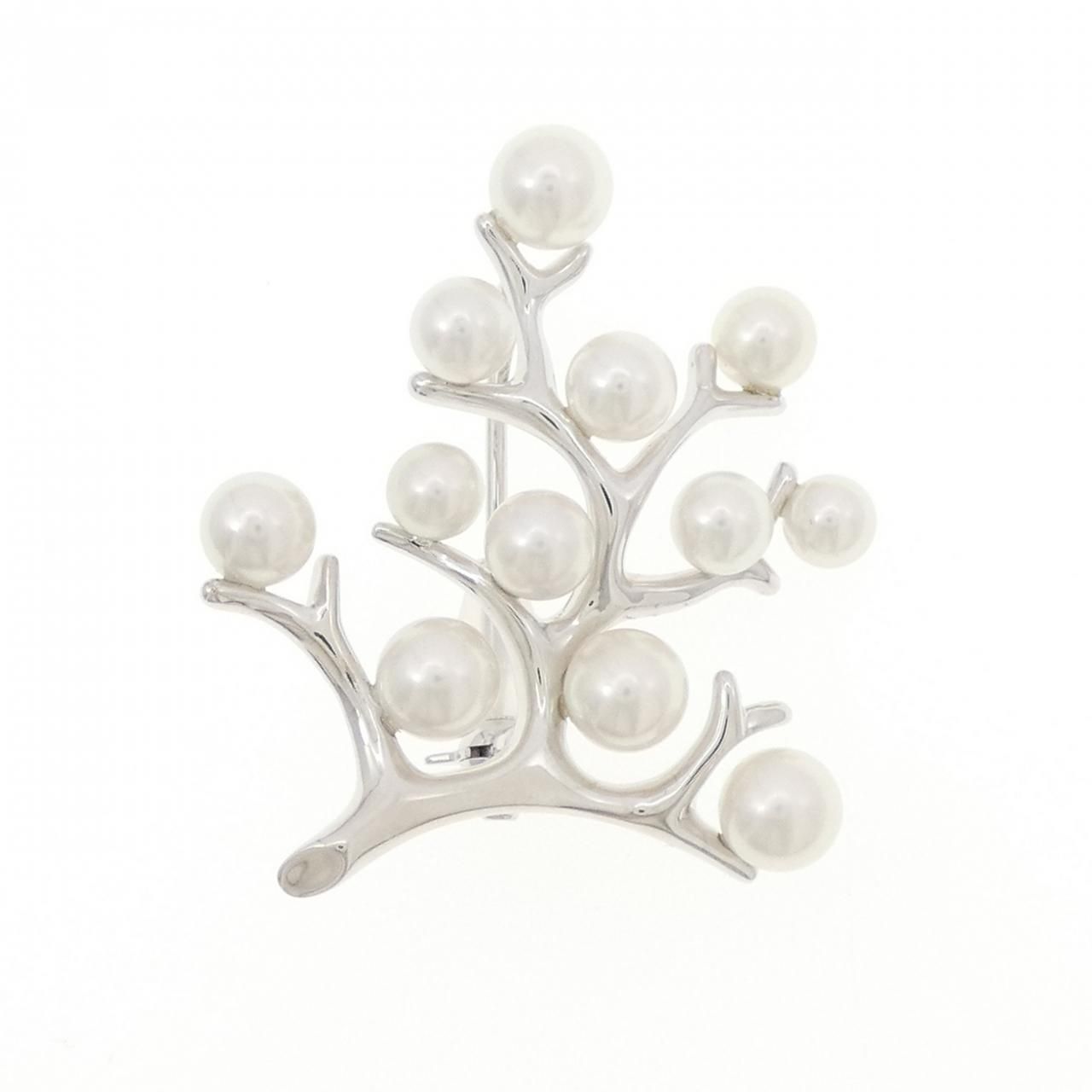MIKIMOTO 真珠ブローチ Kofuku no ki MIKIMOTO Kofuku no ki akoya peal and diamond brooch | ACHACO
