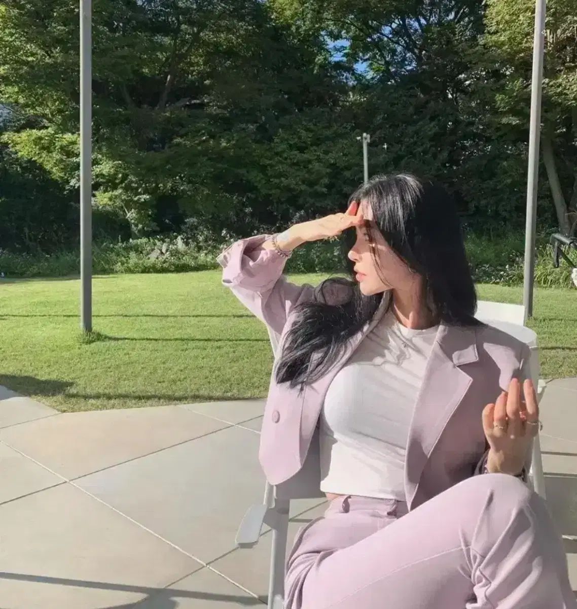 PALE JADE ペイルジェイド セットアップ ラベンダー S