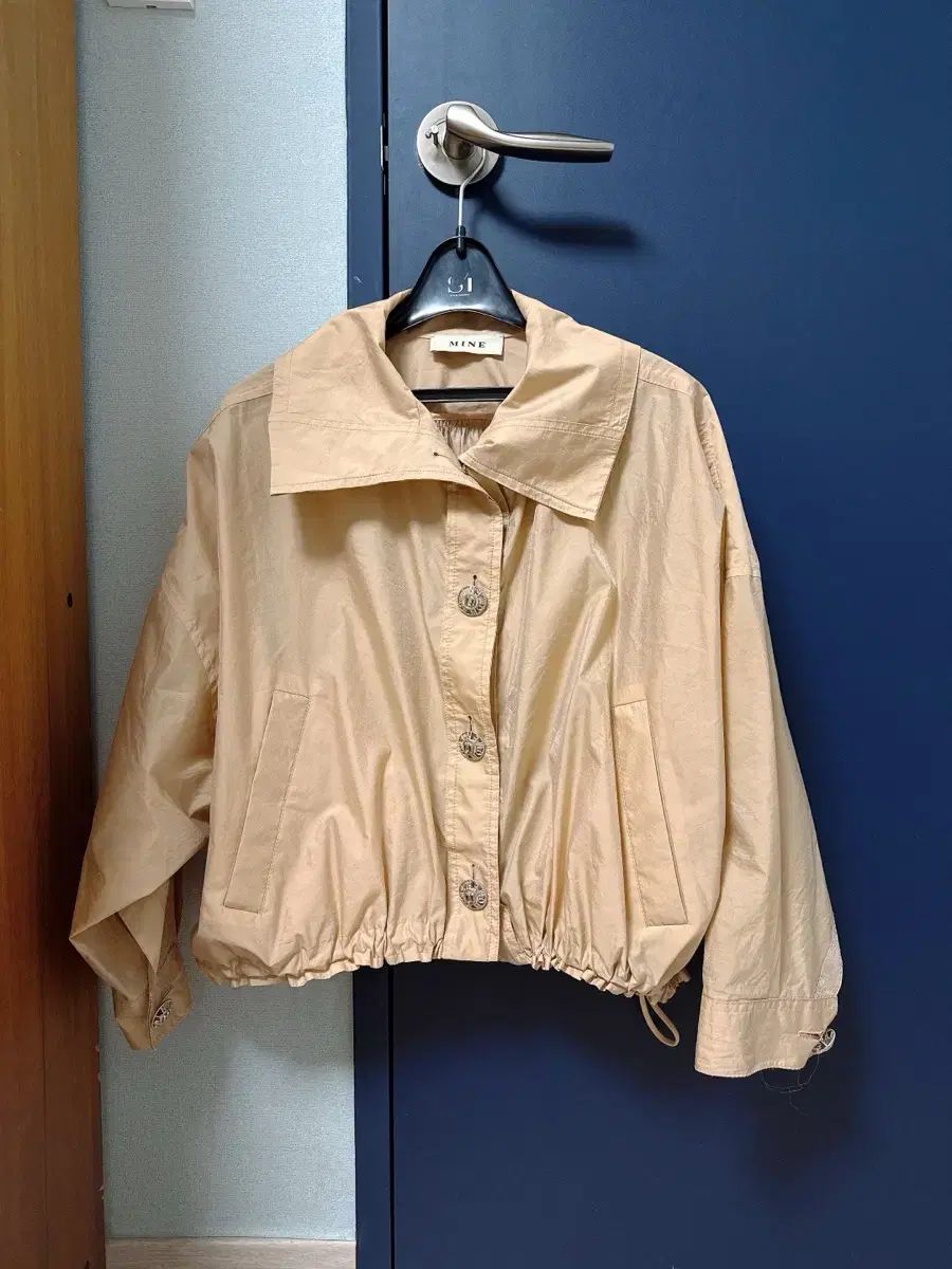 ハンサム MINE マイン クロップド ジャケット アウター ベージュ