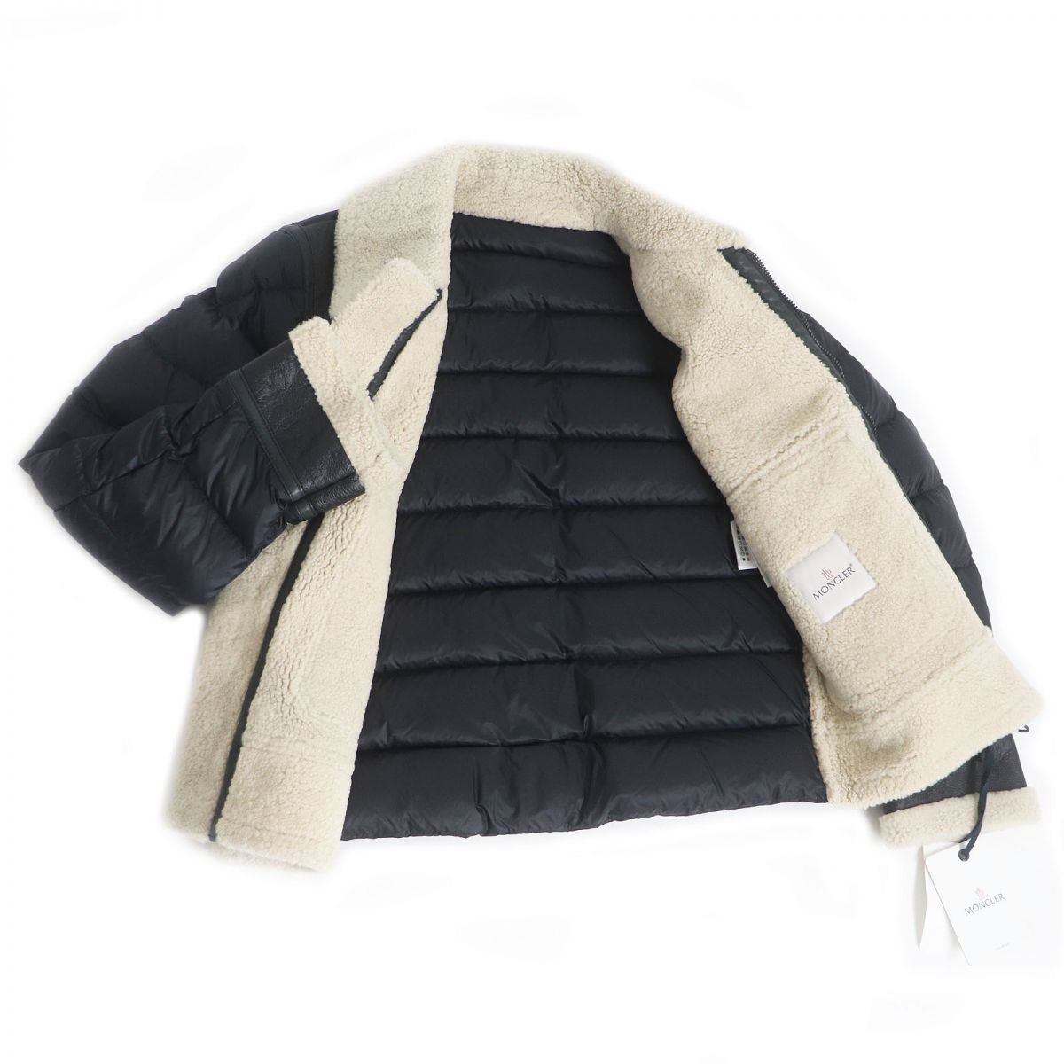 極美品□MONCLER/モンクレール LAREDO GIUBBOTTO ナイロン切替 WZIP