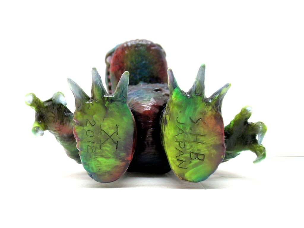 CONVICT/駄玩具堂 SKULL HEAD BUTT NEVER-X アーミーグリーン -駄玩具