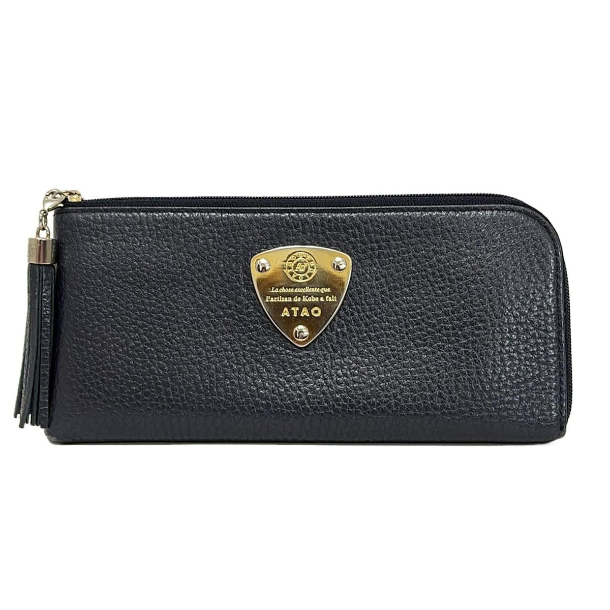 ATAO L字長財布 ネイビー 【公式通販】