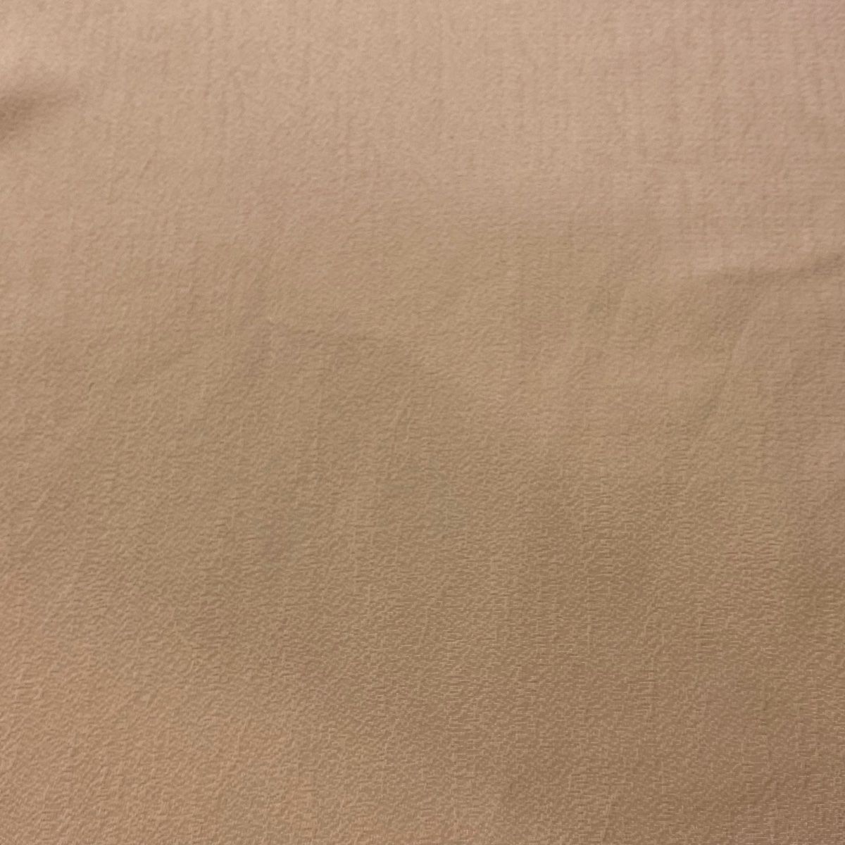 反物 秀品 色無地 地紋 苔染 薄オレンジ 正絹