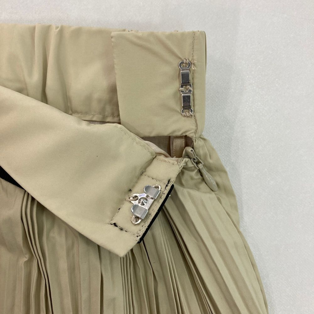 裏地付アシメ プリーツスカート