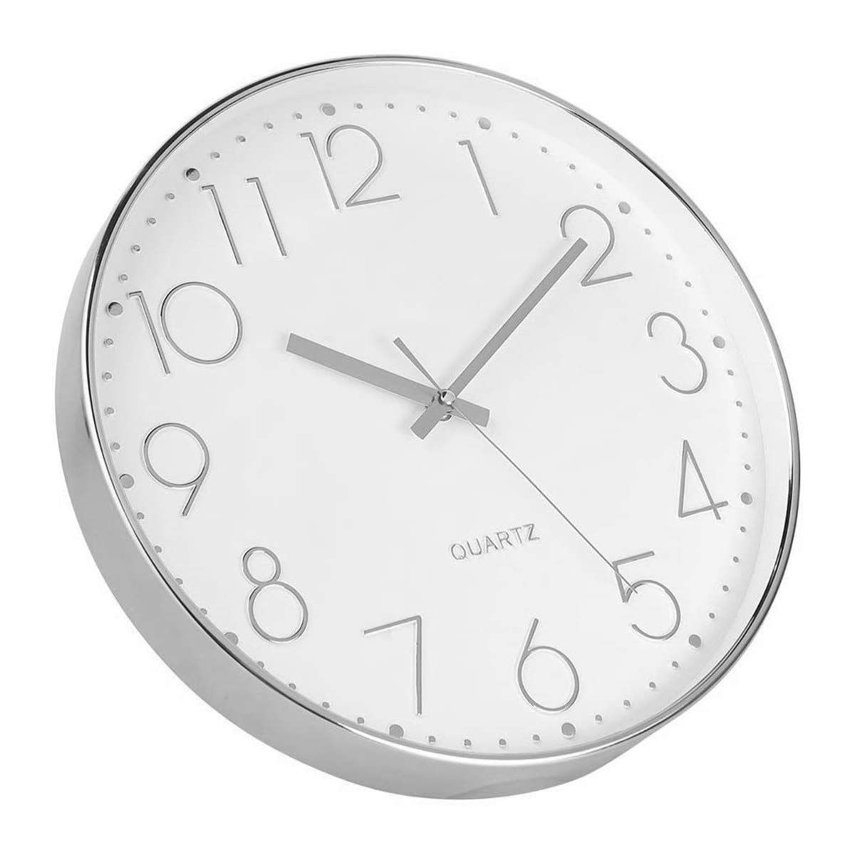 超安い 新品 未使用 カラー シルバー 掛け時計 おしゃれ アナログ 連続秒針 静音 壁掛け時計 置時計 Lavacanegra Com Mx Lavacanegra Com Mx
