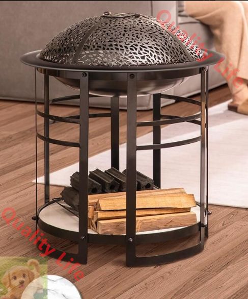 室内暖房 焚火台 カーボン火鉢 薪暖炉 薪ストーブ 自宅 家庭用 BBQ 調理 焼肉 囲炉裏 キャンプ用コンロ 大きい